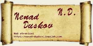 Nenad Duškov vizit kartica